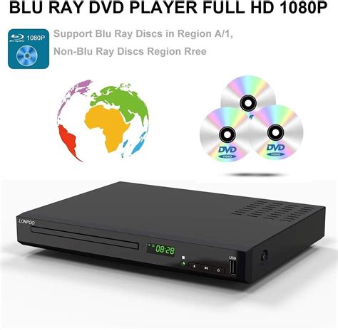 Premium Multi-functional Blu-Ray Player - Surround Sound, HDMI & AV