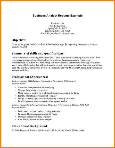 A cv objective (or objective statement) is a brief paragraph stating your professional goals and skills. 9+ business resume objective - Professional Resume List