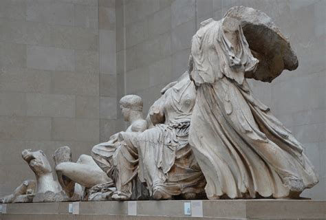 Filethe Parthenon Sculptures An Oblique View Of The Sculptures From