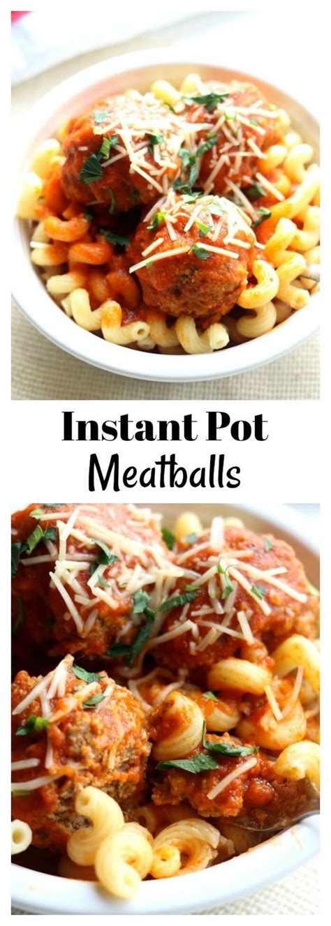 5 instant pot ground turkey recipes for leaner dinners. Instant Pot Meatballs | Recipe | Instant pot, Instant pot ...