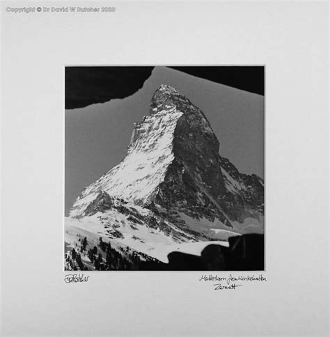 Switzerland Zermatt Matterhorn From Winkelmatten 30x30cm Dave Butcher