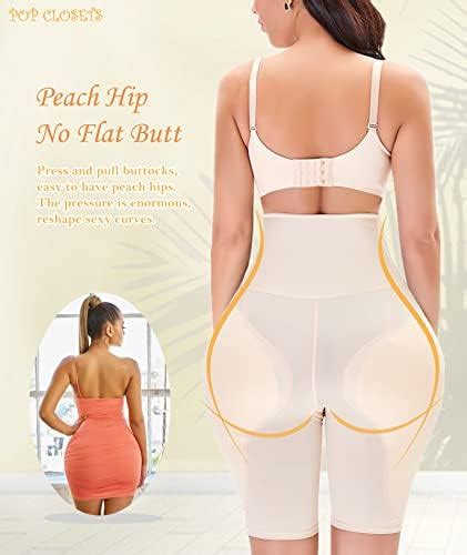 Pop Closets Women Shapewear Butt Lifter Body Shaper Panties High Waist Hip Padded Enhancer Booty