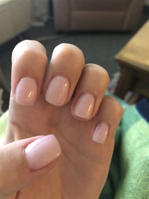 Light Pink Dipped Nails With A Little Sparkle Mauve Nails Pink