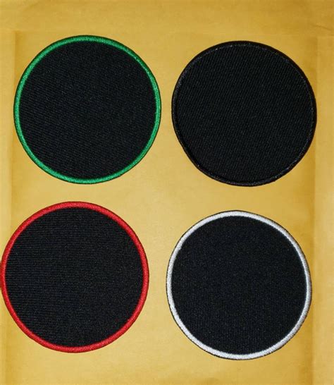Black Round Blank Patch Sublimation Patch Patches Blank Etsy 日本