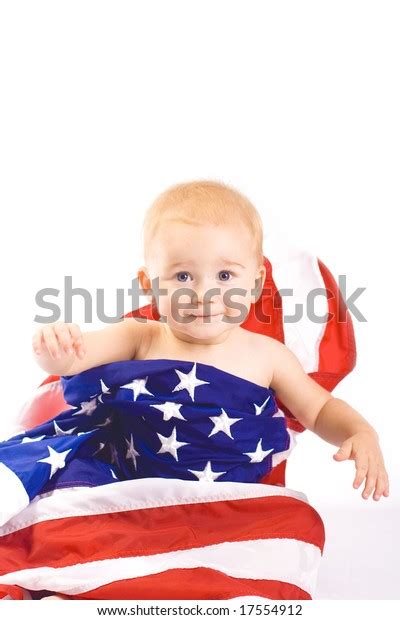Baby American Flag Portrait Stock Photo 17554912 Shutterstock