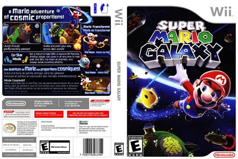 Super Mario Galaxy Nintendo Wii Game Covers Super Mario Galaxy