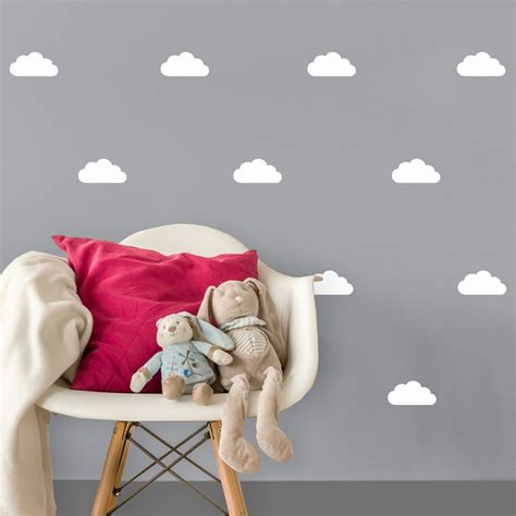 White Cloud Wall Stickers Cloud Wall Stickers Stickerscape Uk