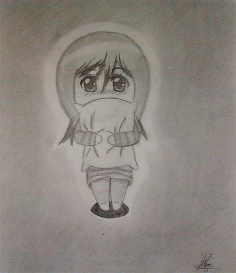 Cute Chibi Girl Sketch By Nhiluu97 On Deviantart