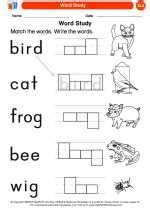 A ton of free printable worksheets for kindergarten you'll love to use in your class or at home. Word Study English Language Arts Worksheets and Study Guides Kindergarten