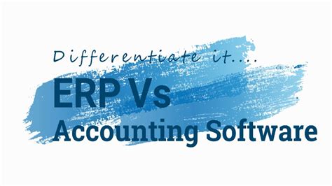 Erp Vs Accounting Software Institute Of Accounting Technology Youtube