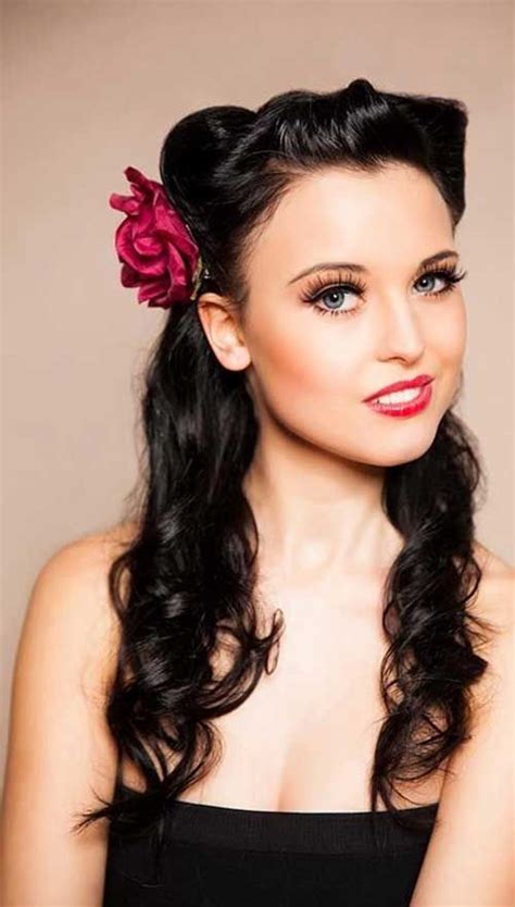 Pin up hairstyles are classic, beautiful and extremely sexy. Pin auf Hairstyles ideas