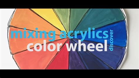 Painting A Color Wheel With Acrylics Youtube