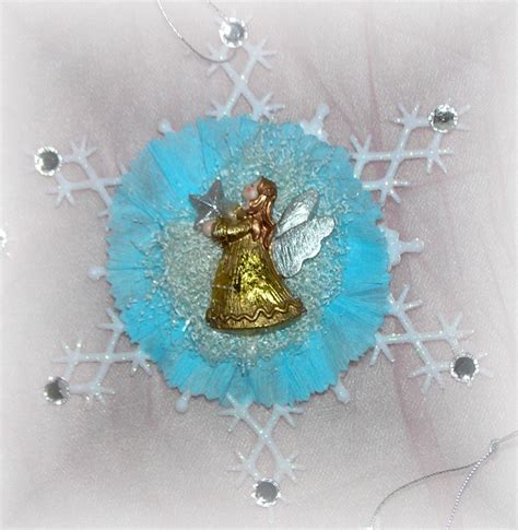 Kitty And Me Designs Snowflake Angel Ornaments