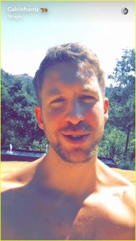 Photo Calvin Harris Goes Shirtless On Snapchat To Celebrate Vma Noms