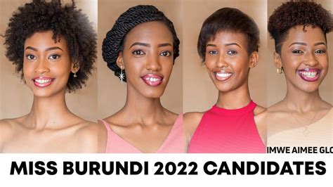 Miss Burundi 2022 Candidates Abigeme 25 Bazohiganirwa Ikamba Rya Miss