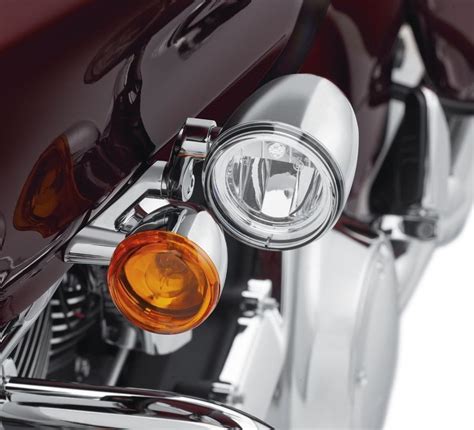 68000183 Harley Davidson Road Glide Led Fog Lamp Mount Kit Chrome