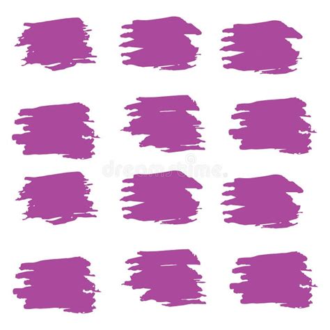 Violet Brushes Design Lavender Ink Abstract Purple Stroke Splatter