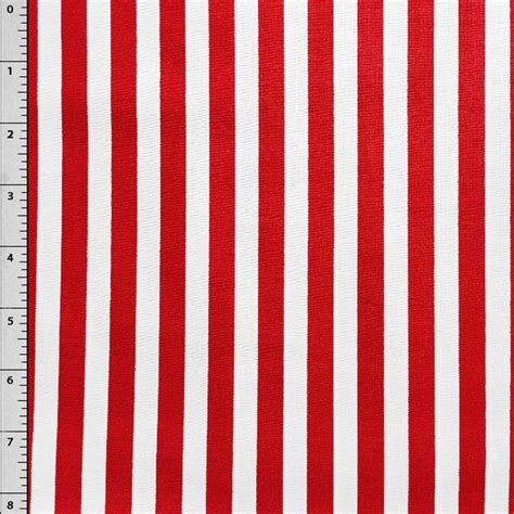 Cali Fabrics Red And White Vertical Stripe By David Textiles