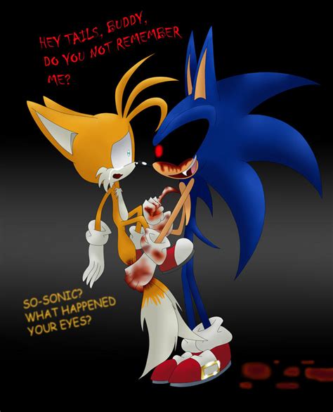 Tails Meets Sonic Exe By Sweetsilvy On Deviantart
