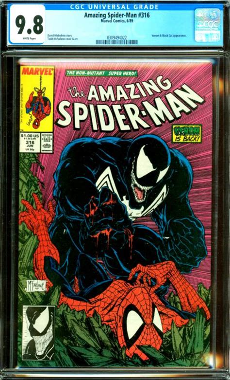 Amazing Spider Man 316 Cgc Graded 98 Venom And Black Cat Appearance