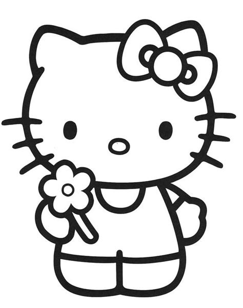 HELLO KITTY , dibujos para imprimir y colorear lamina 1