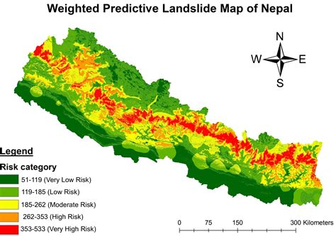 Map A Predictive Landslide Map Of Nepal I Made For Part Of My