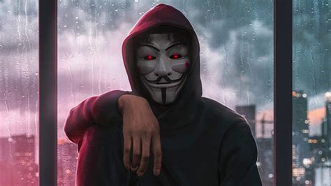 Wallpaper Anonymous Hacker Group Mask 3840x2160 Kejsirajbek