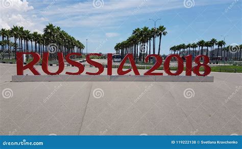 Russia 2018 Sochi The City Hosting The World Cup Editorial Stock