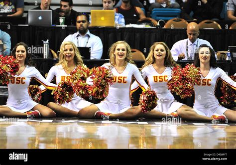 March 13 2013 Cheerleaders Of Usc During The Ncaa Basketball Game