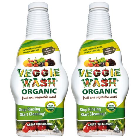 Veggie Wash Organic Fruit And Vegetable Wash 32 Fluid Ounce Pack Of 2