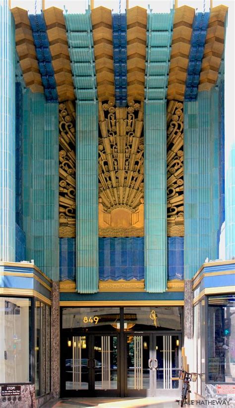 Art Deco Egyptian Inspired Entry Way To The Eastern Columbia Building