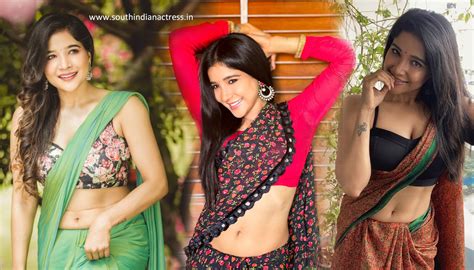 sakshi agarwal hot navel photos in saree south indian actress