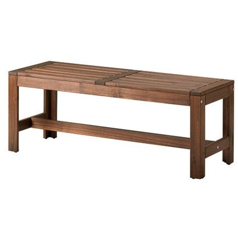 Ikea Bench Outdoor Brown Stained Brown 4262175346