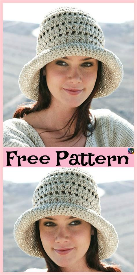 15 amazing crocheted sun hat free patterns diy 4 ever