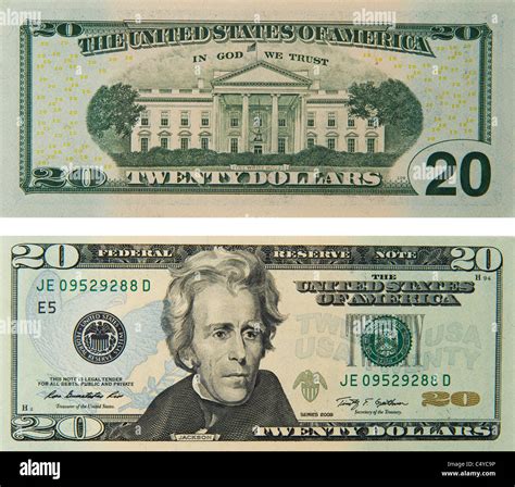 20 20 Dollar Bill Nota Bills Nota De Dólares Fotografía De Stock Alamy
