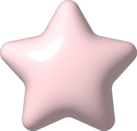 3d Pink Star Icon 3d Holiday Element 15280706 Png
