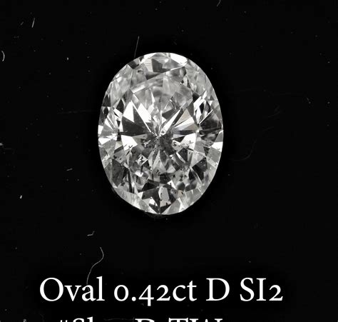 Oval Shape Diamond 042ct D Si2 Loose Solitaire Diamond Oval Etsy