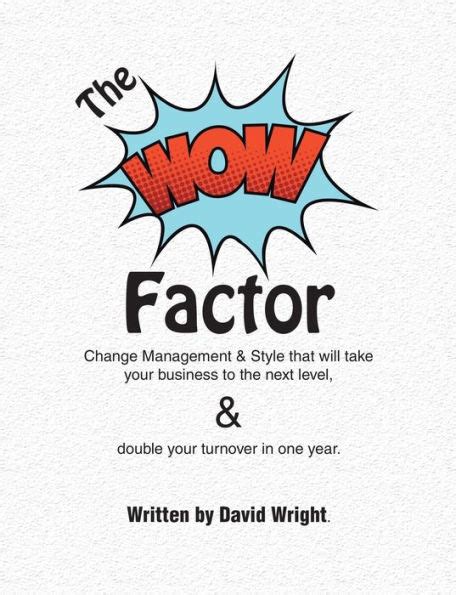 The Wow Factor By David Wright Paperback Barnes And Noble