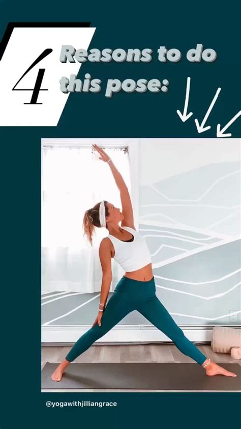 Reasons To Do Reverse Triangle Yoga Pose Pinterest