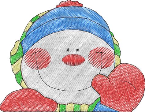 download embroidery snowman happy royalty free stock illustration image pixabay