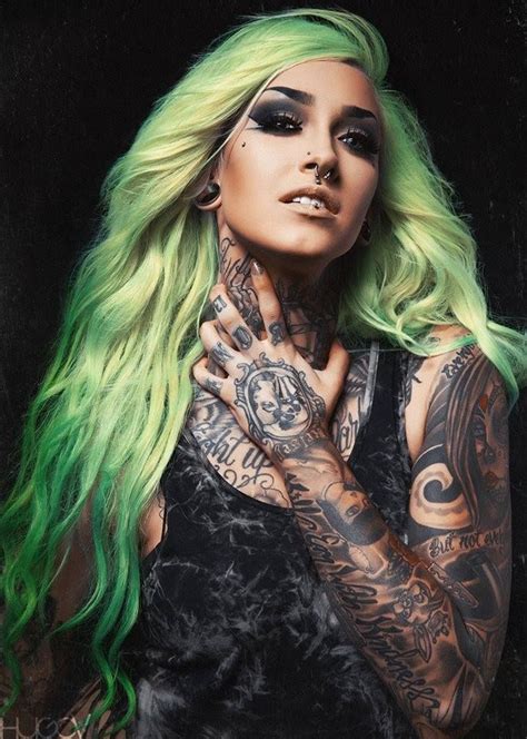 All Alt Models All The Time ♥ — Full Metal Jaxon Green Hair Girl