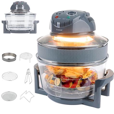 L Halogen Convection W Electric Cooker Oven Air Fryer With Extender Ring Ebay