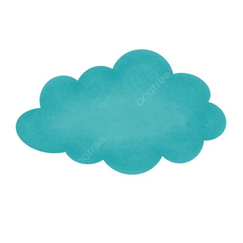Simple Cloud Clipart Hd Png Blue Cloud Simple Icon Sky Cloud