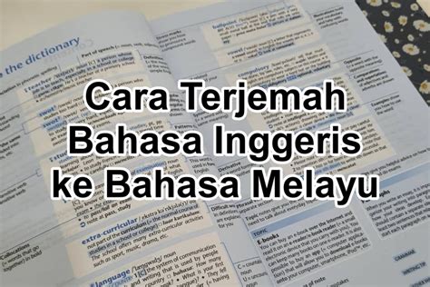 Bahasa Inggeris Ke Bahasa Melayu Cara Translate Bi To Bm