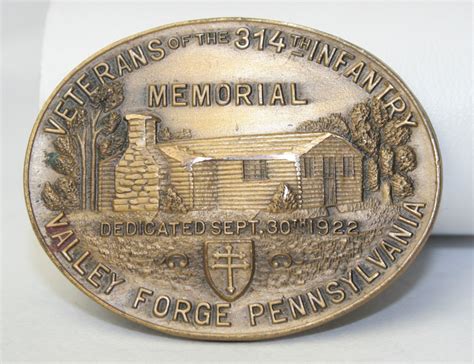Log Cabin Memorial Veterans 314th Infantry Regiment Aef Bronze