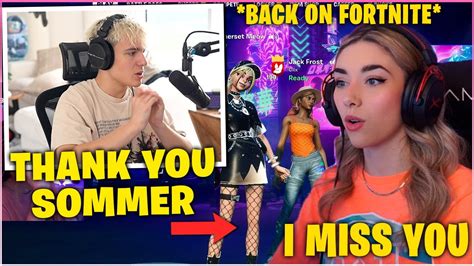 Clix Returns To Fortnite After Being Banned And Play With Sommerset Fortnite Moments Youtube