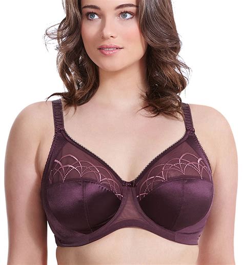 elomi elomi women s plus size cate underwire full cup banded bra pecan 40hh uk 40l us