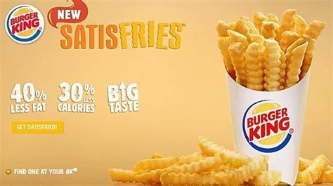 Yay Or Nay Burger King Unveils New Low Calorie “satisfries