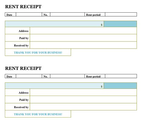 Free Rent Receipt Templates In Ms Word Templates