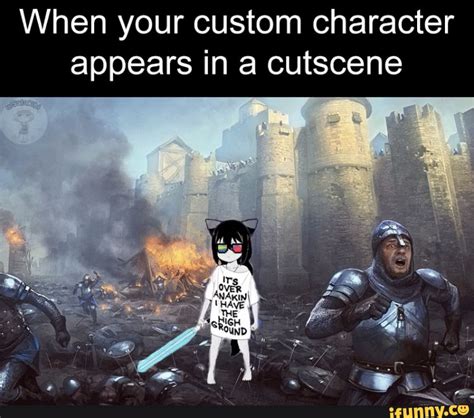 When Your Custom Character Appears In A Cutscene